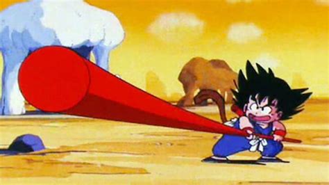 Goku con su bastón mágico