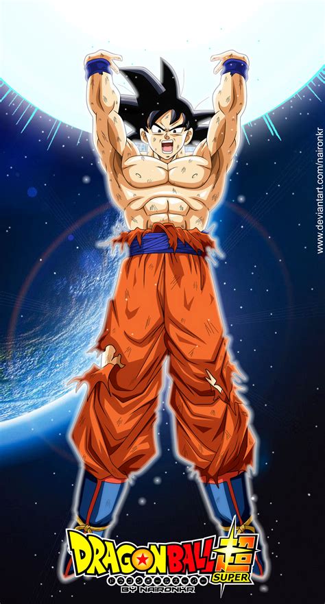 Ilustración de Goku cargando la Genki-dama