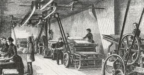 Ilustración de la Revolución Industrial y sus implicaciones sociales