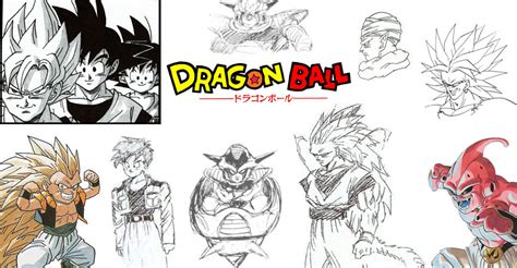Diseño conceptual de un personaje de Dragon Ball