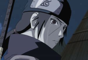 Itachi llora después de haber matado a todo su Clan