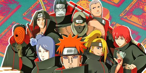 Ilustración de las parejas de Akatsuki en acción.