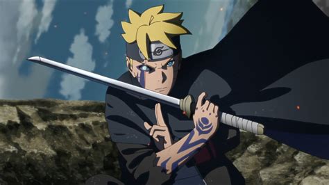 Boruto Uzumaki con el Jōgan activado