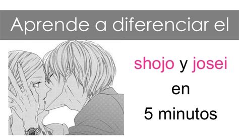 Infografía comparativa entre manga shojo y josei.