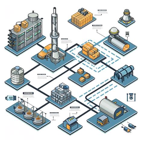 Diagrama de flujo mostrando el proceso de fabricación de productos químicos a partir de lejía