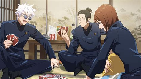 Gojo y Geto en una escena de baloncesto de Jujutsu Kaisen