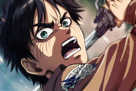 Eren Yeager jurando venganza contra los Titanes