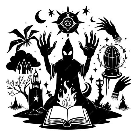 Representación de Hana Yousei utilizando magia oscura