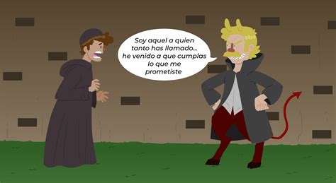 Ilustración de Ymir Fritz haciendo un pacto con el Demonio de la Tierra.