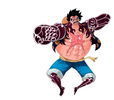 Luffy activando el Gear 4