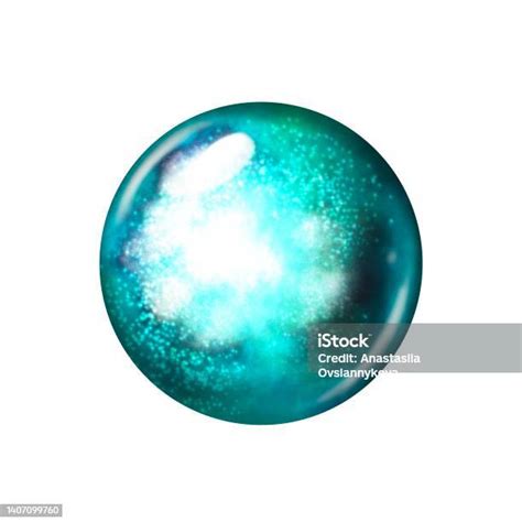 bola de adivinación azul brillante