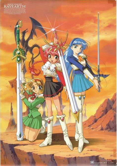 Ilustración de las Magic Knight Rayearth