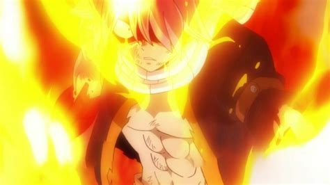Ilustración de Natsu usando su magia de fuego