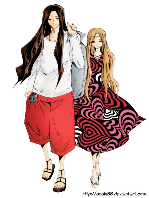 Ilustración de Hana Asakura, hijo de Yoh y Anna