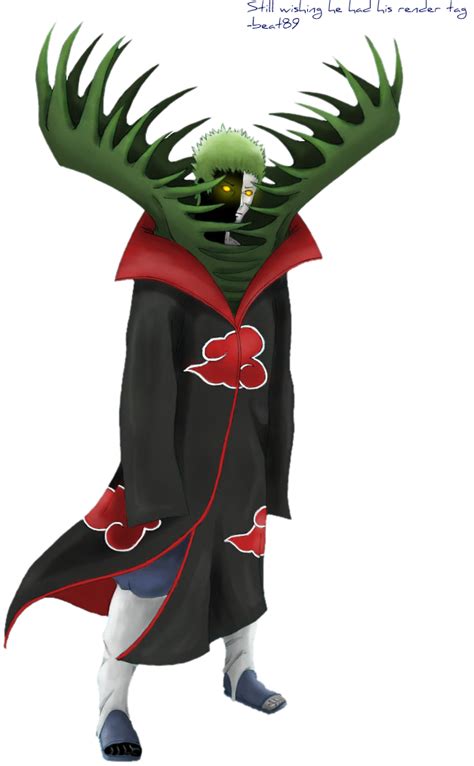 Zetsu con sus dos mitades, blanca y negra