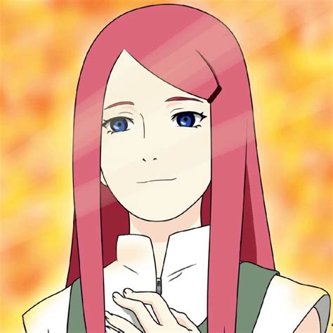Kushina Uzumaki con su cabello rojo