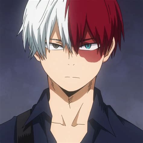 Retrato de Shoto Todoroki con su característica cicatriz