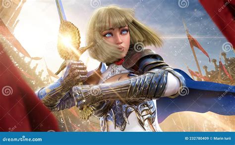 Ilustración de un joven en armadura mágica