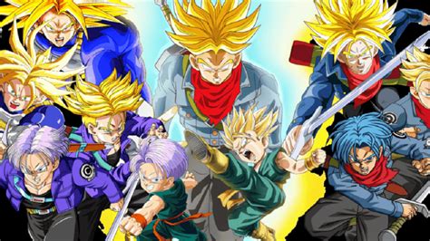 Cabello de Trunks en diferentes transformaciones