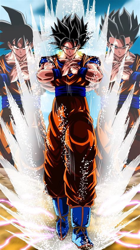 Ilustración fan art de la fusión Gohan x Goku