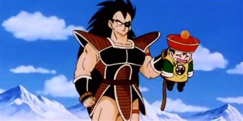 Raditz secuestrando a Gohan