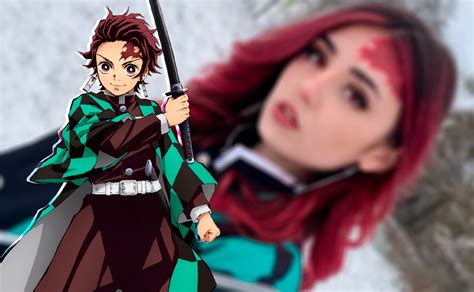 Mascota vestida con cosplay de Tanjiro Kamado de Demon Slayer