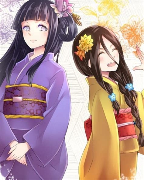 Hinata y Hanabi entrenando juntas