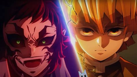 Zenitsu Agatsuma luchando contra Kaigaku