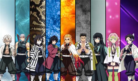Los 9 Hashira de Kimetsu no Yaiba