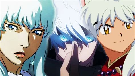 Colección de personajes de anime con pelo blanco