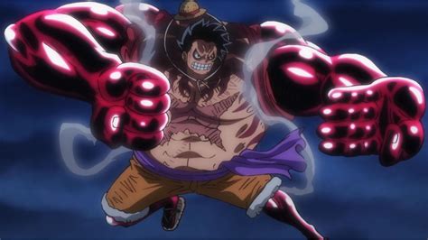 Luffy en forma Boundman atacando