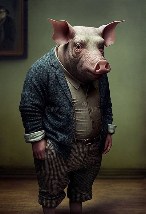Ilustración de Oolong en su forma de cerdo humanoide