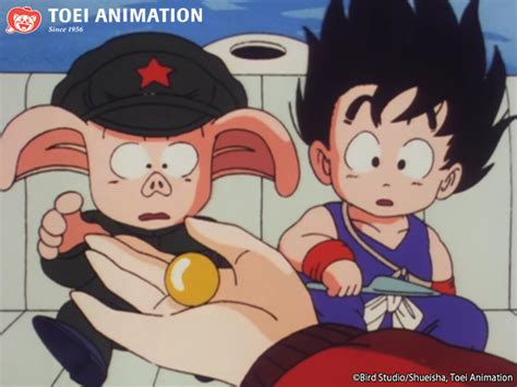 Bulma dándole el Caramelo PP a Oolong